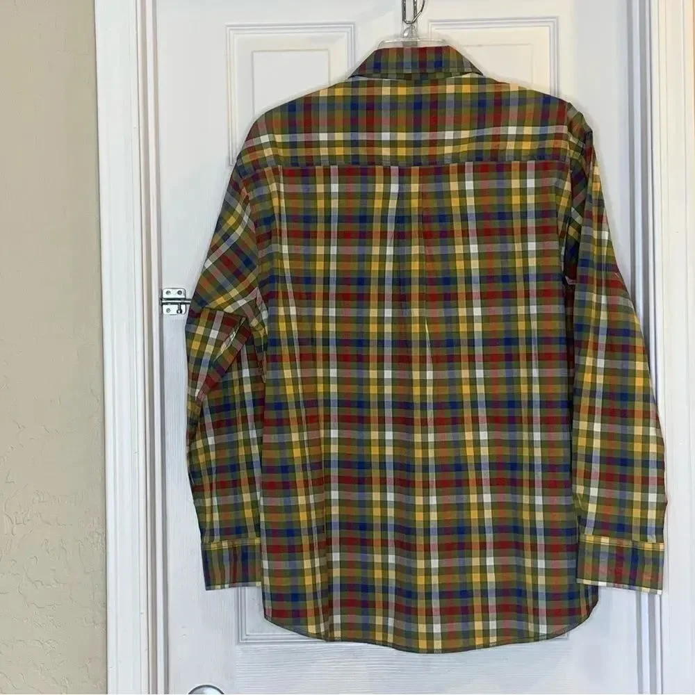 Clearwater Outfitters Shirt Men's Long Sleeve Multicolor Plaid Button-Up Size XL
